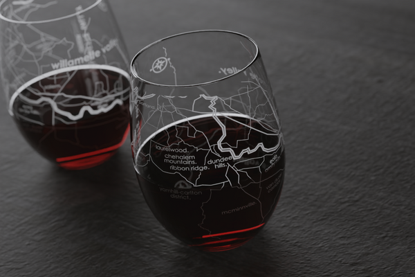 Burlington Map Stemless Wine Glass - Well Told