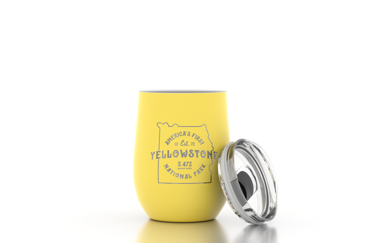 Yellowstone 12 oz Insulated Wine Tumbler