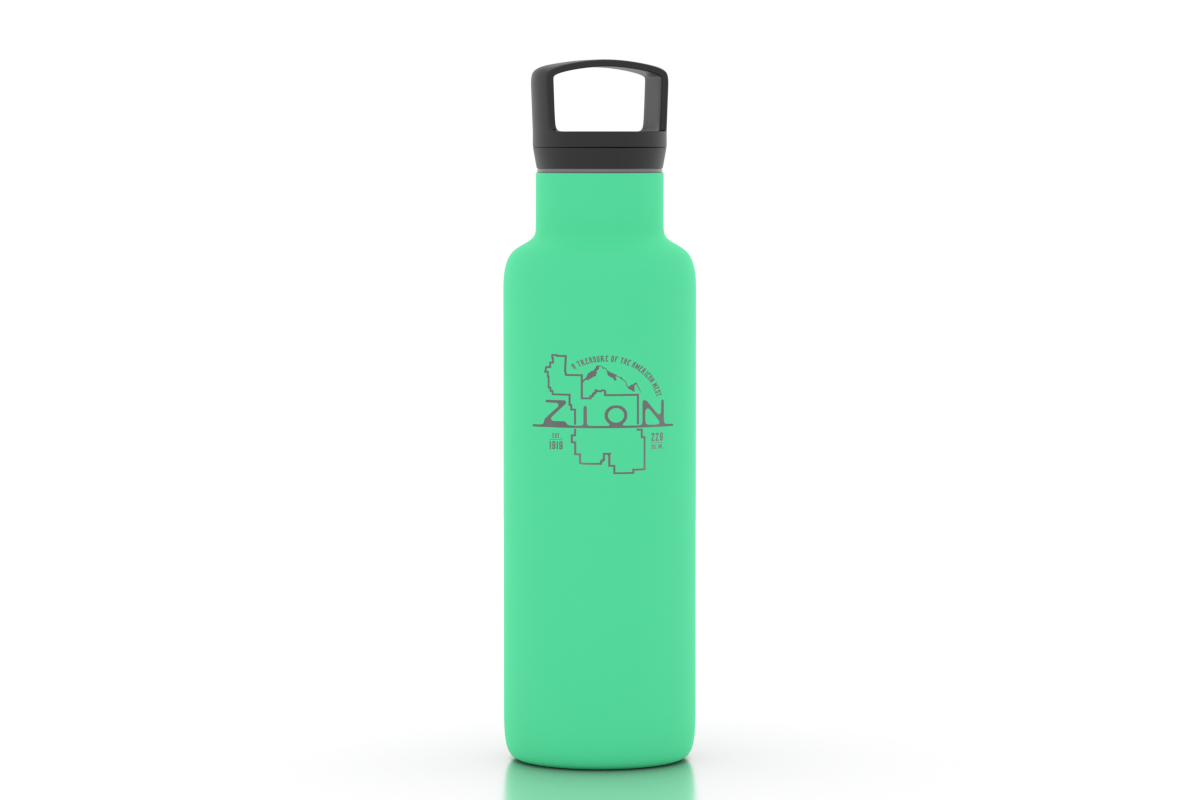 Zion 21 oz Insulated Hydration Bottle - White